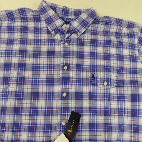 Polo Ralph Lauren Other - Polo Ralph Lauren Plaid Oxford Short Sleeve Shirt w Chest Pocket NWT New